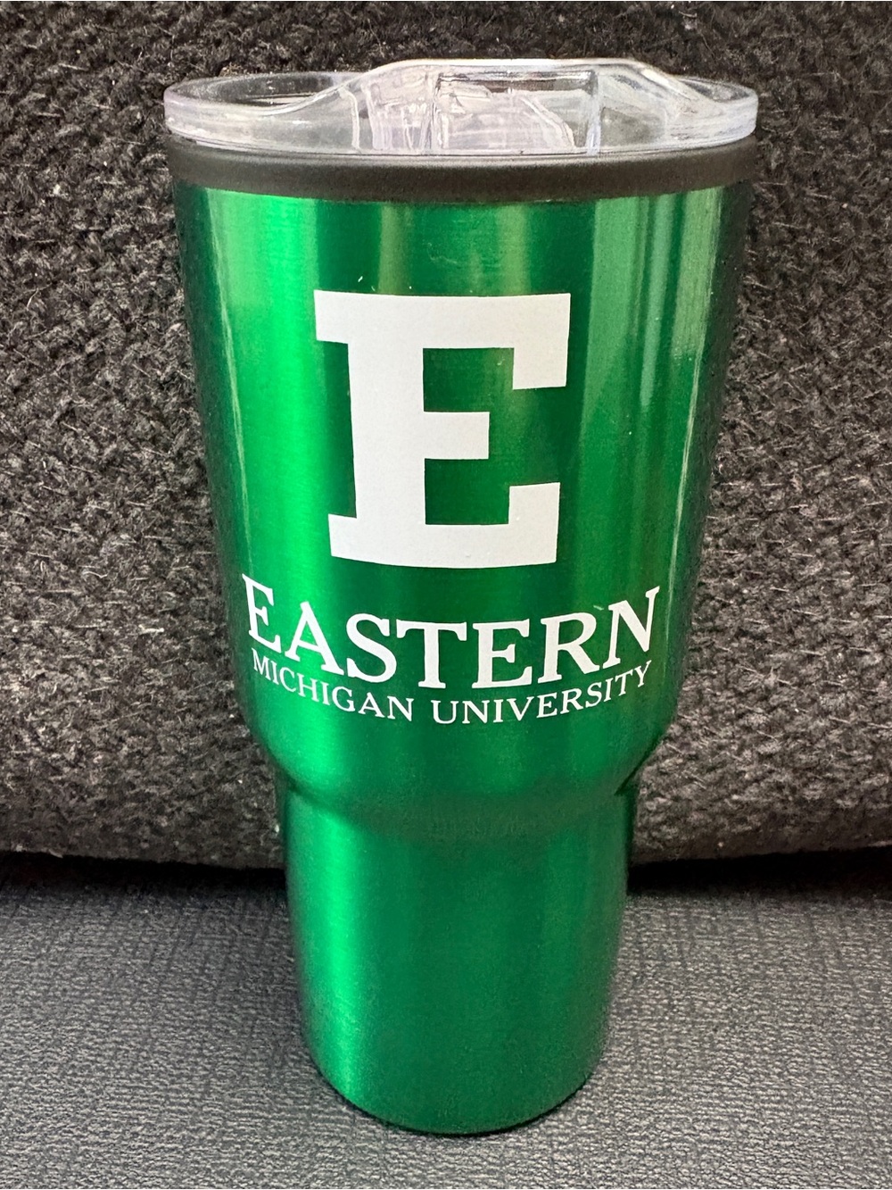 NEW Eastern Michigan University Green Stainless Travel Tumbler